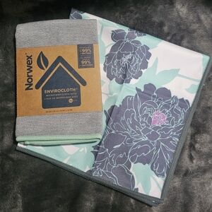 NORWEX - EnviroCloth and WindowCloth set ~ Grey Flower Set